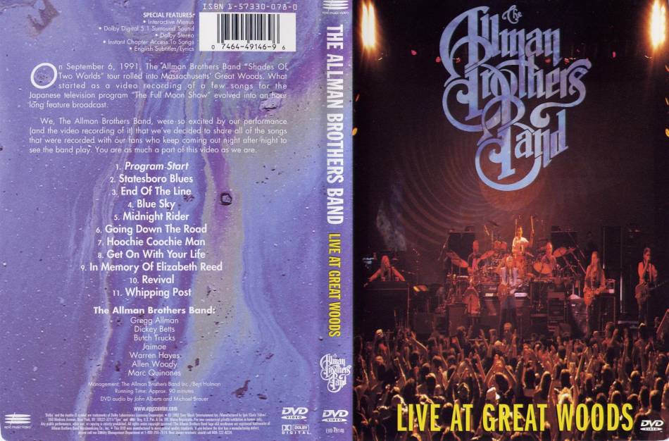 Allman Brothers Band (The) – Live At Great Woods (video)